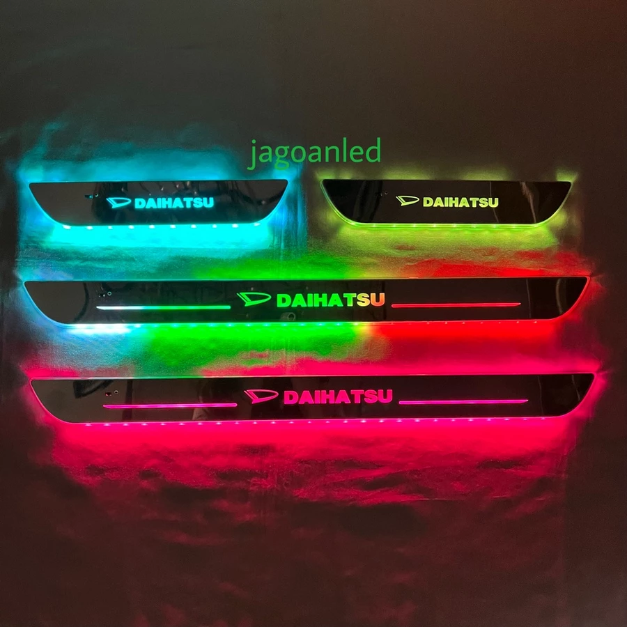 Door Sill Plate Scuff Pintu Samping Daihatsu 4 pcs LED Pixel RGB Magnet