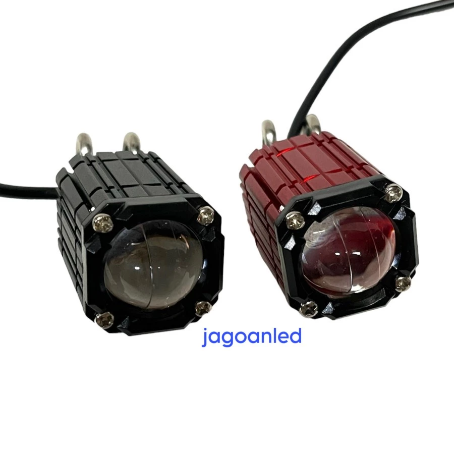 Lampu Tembak Sorot Mini Projie 1 Mata Led Hi Low 2 Warna Putih Kuning