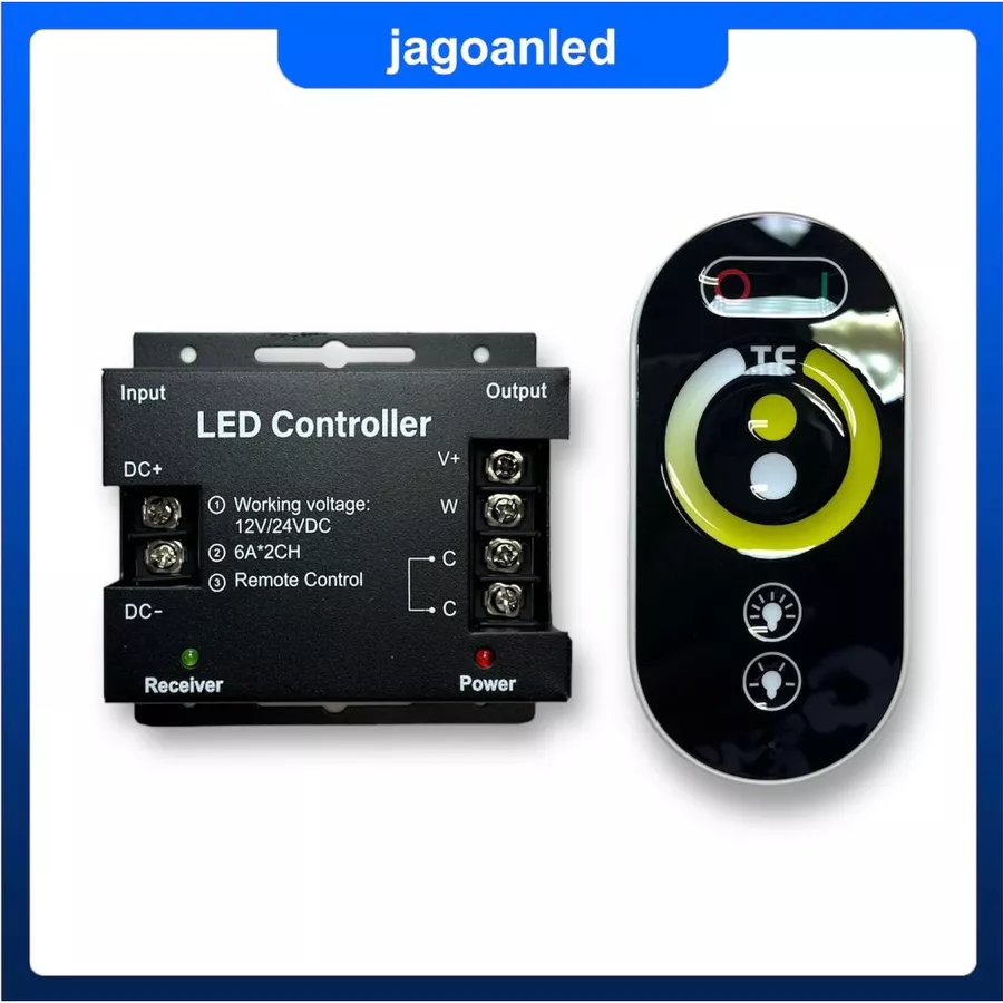Remote Controller LED Strip CT Touch Series Wireless RF 12-24V 12A