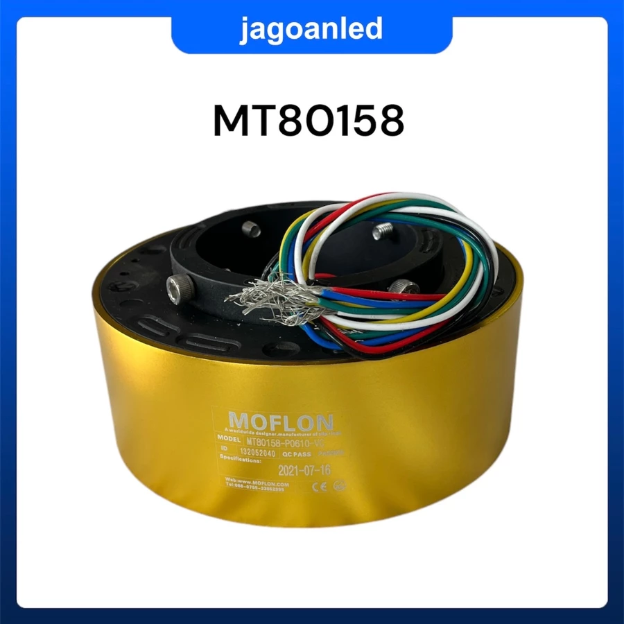 Slipring Rotating Cable Slip Ring Diameter In 80mm OD 158mm 6 Cable